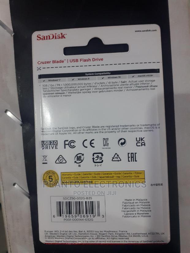 Sandisk Cruzer Blade USB 2.0 Flash Drive - thumbnail 2