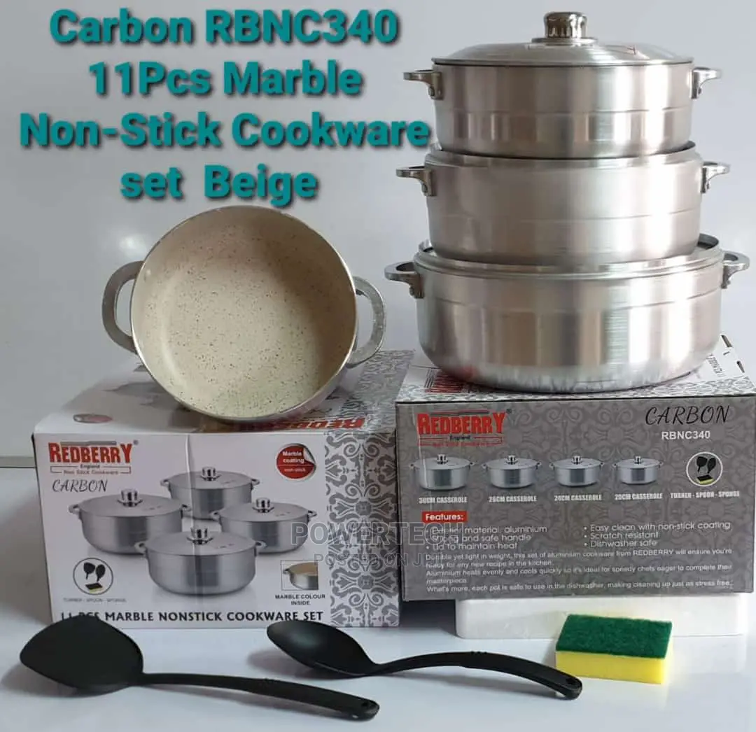Marble Nonstick Cookware Set-11 Pieces