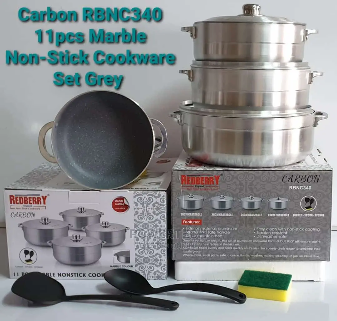 Marble Nonstick Cookware Set-11 Pieces