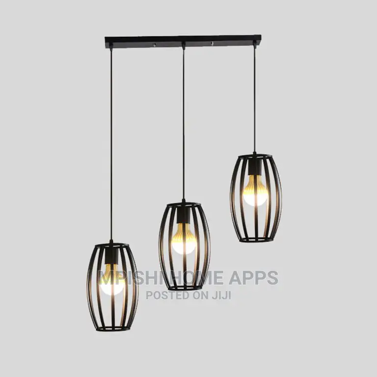 3pcs Metal Cage Pendant Lights