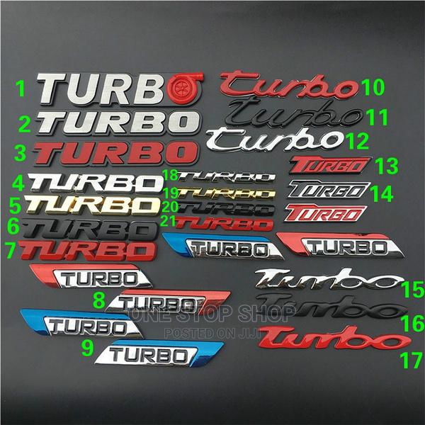 Turbo Emblem Logo Letter Bar