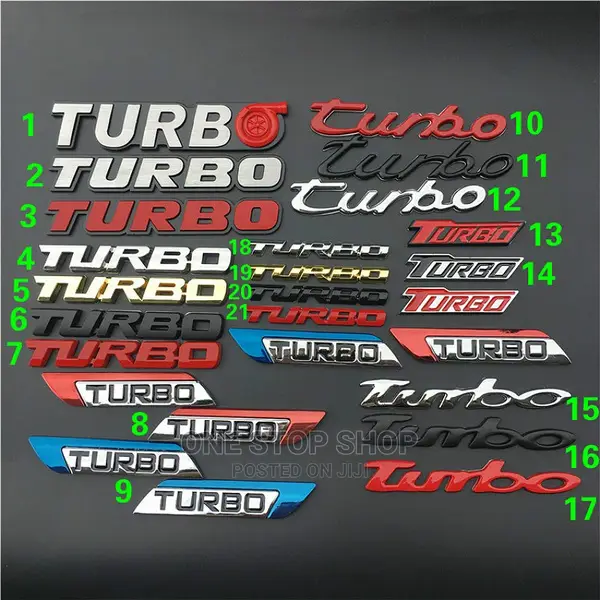 Turbo Emblem Logo Letter Bar