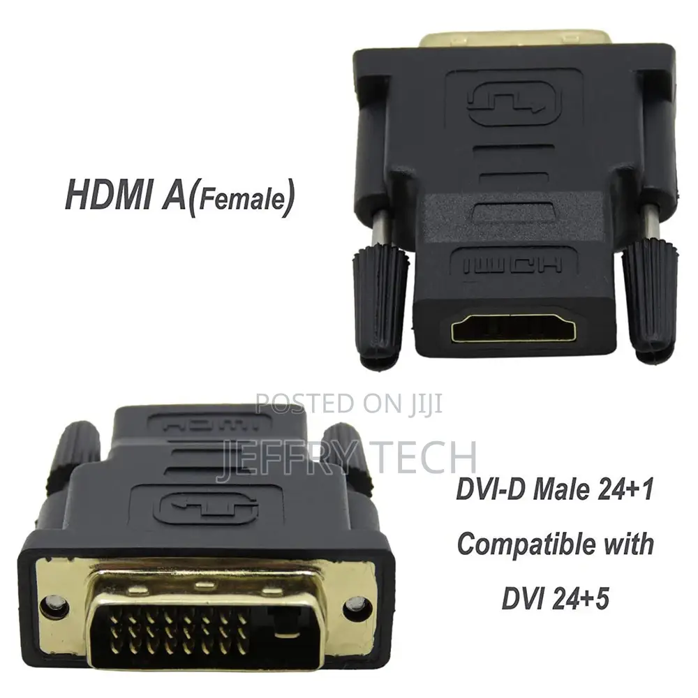 HDMI to DVI Adapter 1080P Bi-Direction HDMI Female to DVI 24