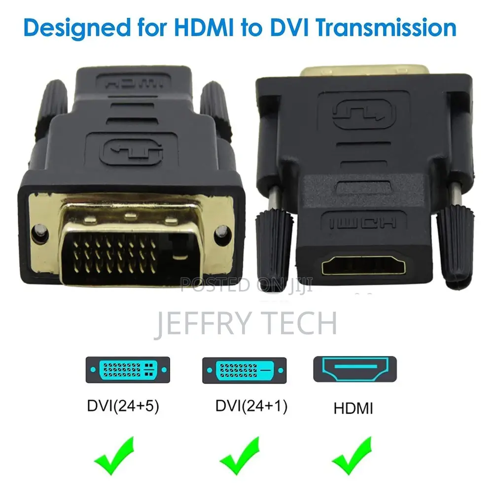 HDMI to DVI Adapter 1080P Bi-Direction HDMI Female to DVI 24