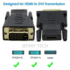 HDMI to DVI Adapter 1080P Bi-Direction HDMI Female to DVI 24