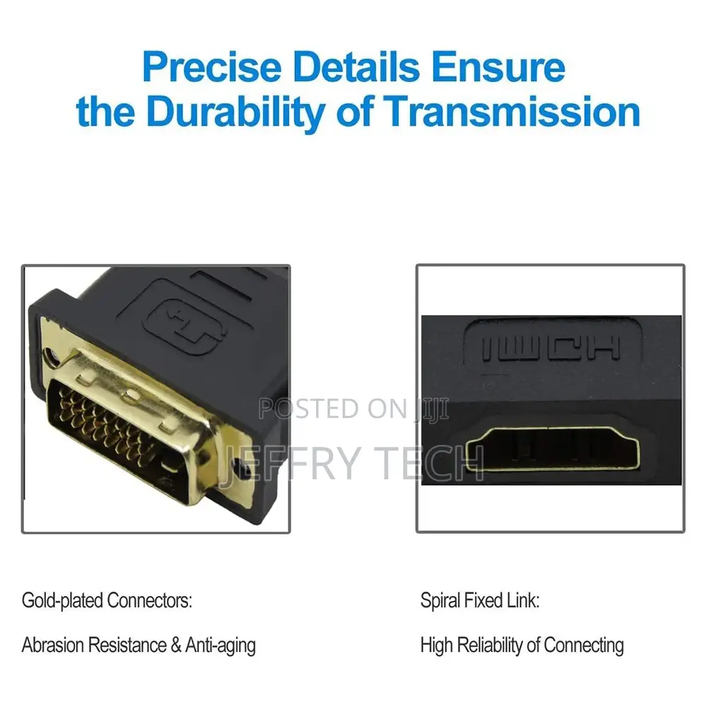 HDMI to DVI Adapter 1080P Bi-Direction HDMI Female to DVI 24