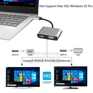 Good Quality Factory Directly Usb 3.0 to HDMI + VGA Extend D