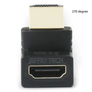 HDMI 270 Degree Right Angle Adapter Gold Plated High Speed H