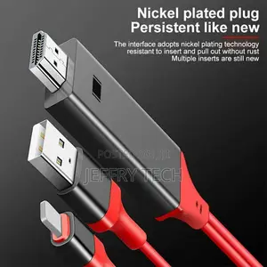 Lightning 8 Pin to Hdmi Cable With USB Charger 1080P HDTV MH