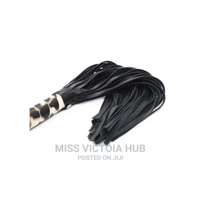Sexy Flirting Spanking Whip Leopard Handle SM Restrain