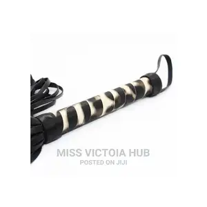 Sexy Flirting Spanking Whip Leopard Handle SM Restrain