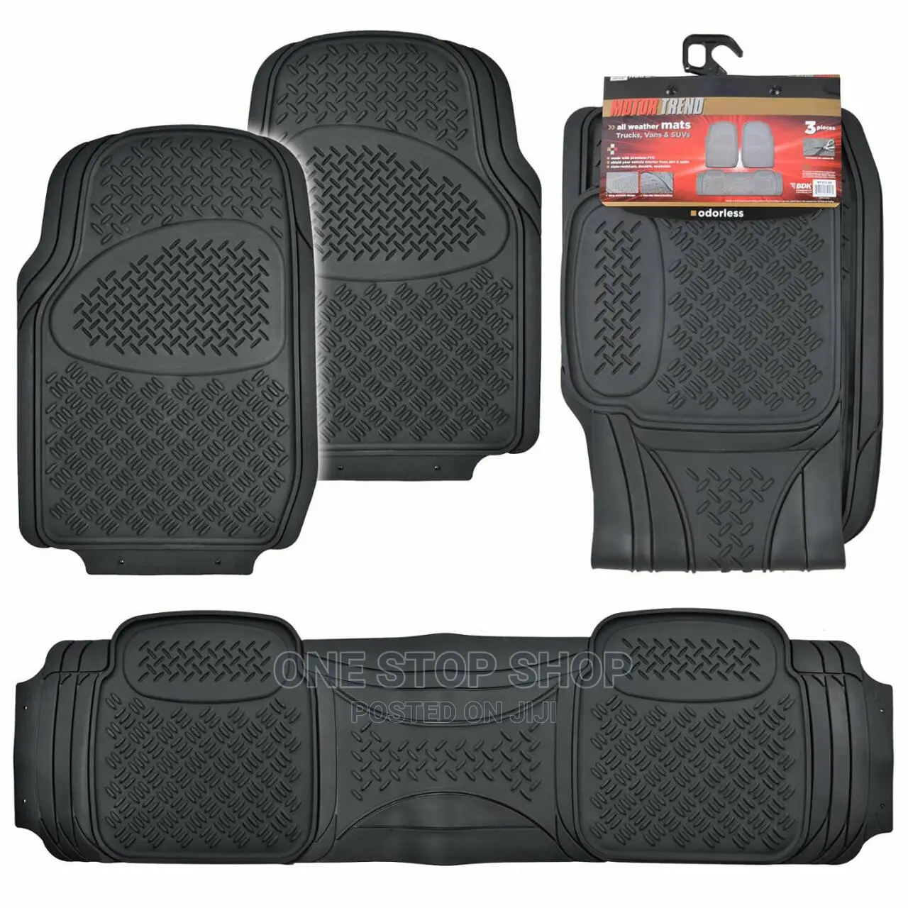 Grey Cojoined 7 Seater Mats