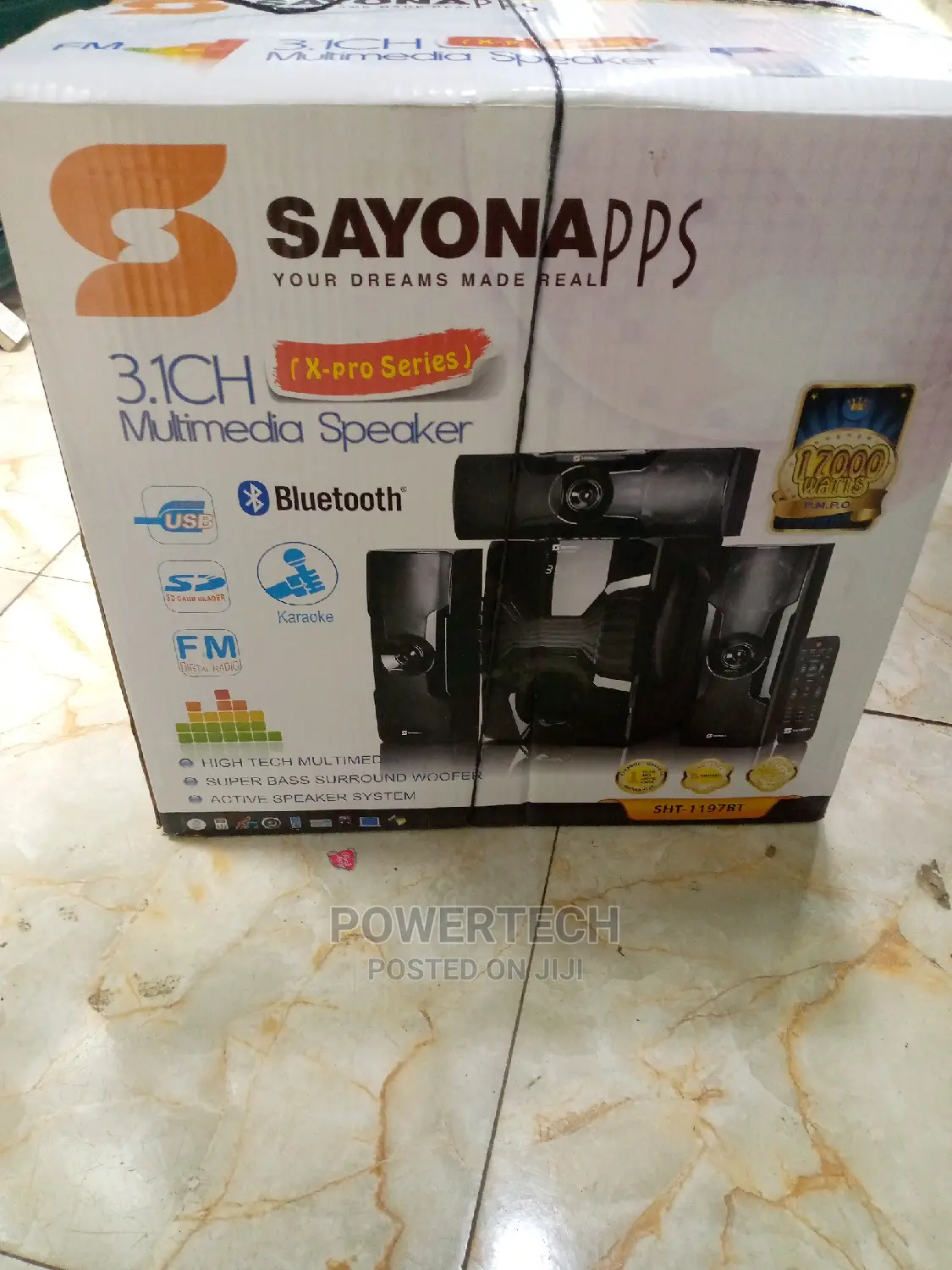 Sayona Sht-1193bt - Sub-Woofer System -17000watts