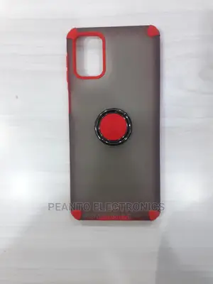 Phone Case for Samsung M31s Red/Clear