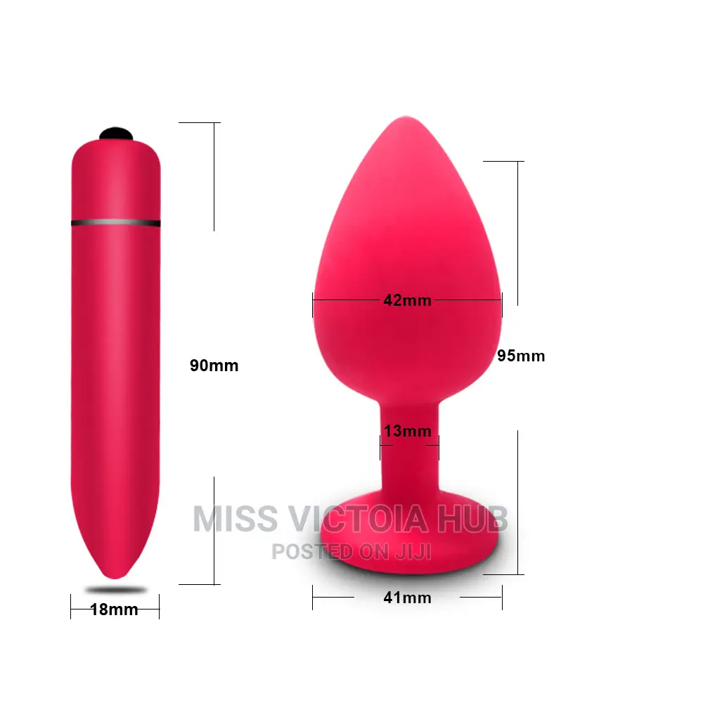 Silicone Anal Plug Jewelry and Bullet Dildo Vibrator