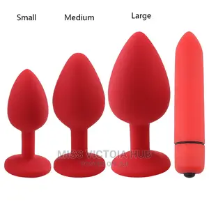 Silicone Anal Plug Jewelry and Bullet Dildo Vibrator