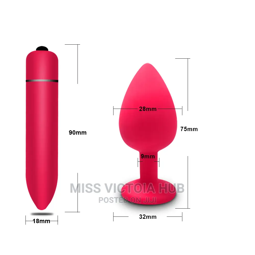 Silicone Anal Plug Jewelry and Bullet Dildo Vibrator