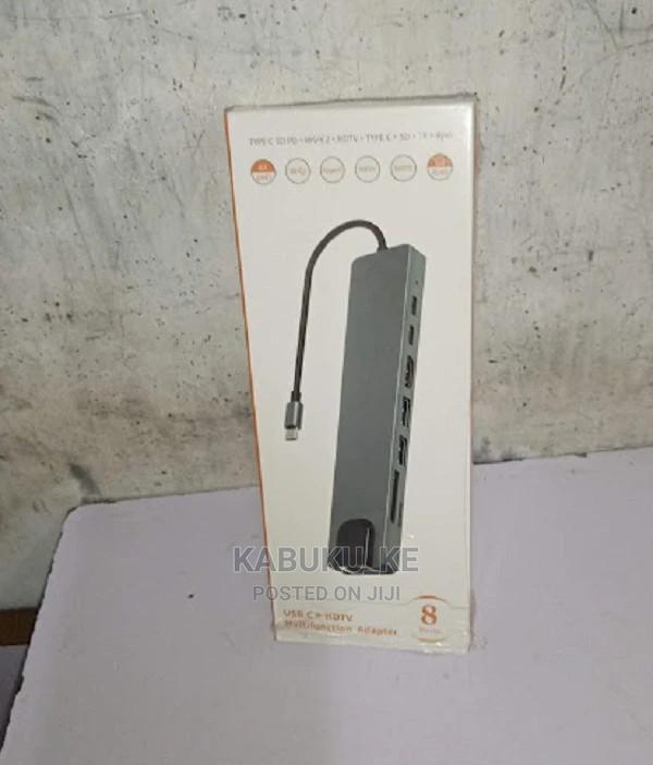 Multifunction 8 in 1 Type C Adapter