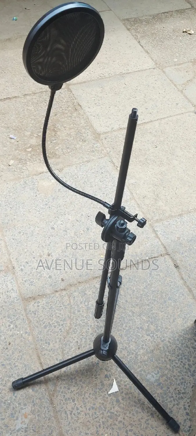 Microphone Stand With Pop Filter