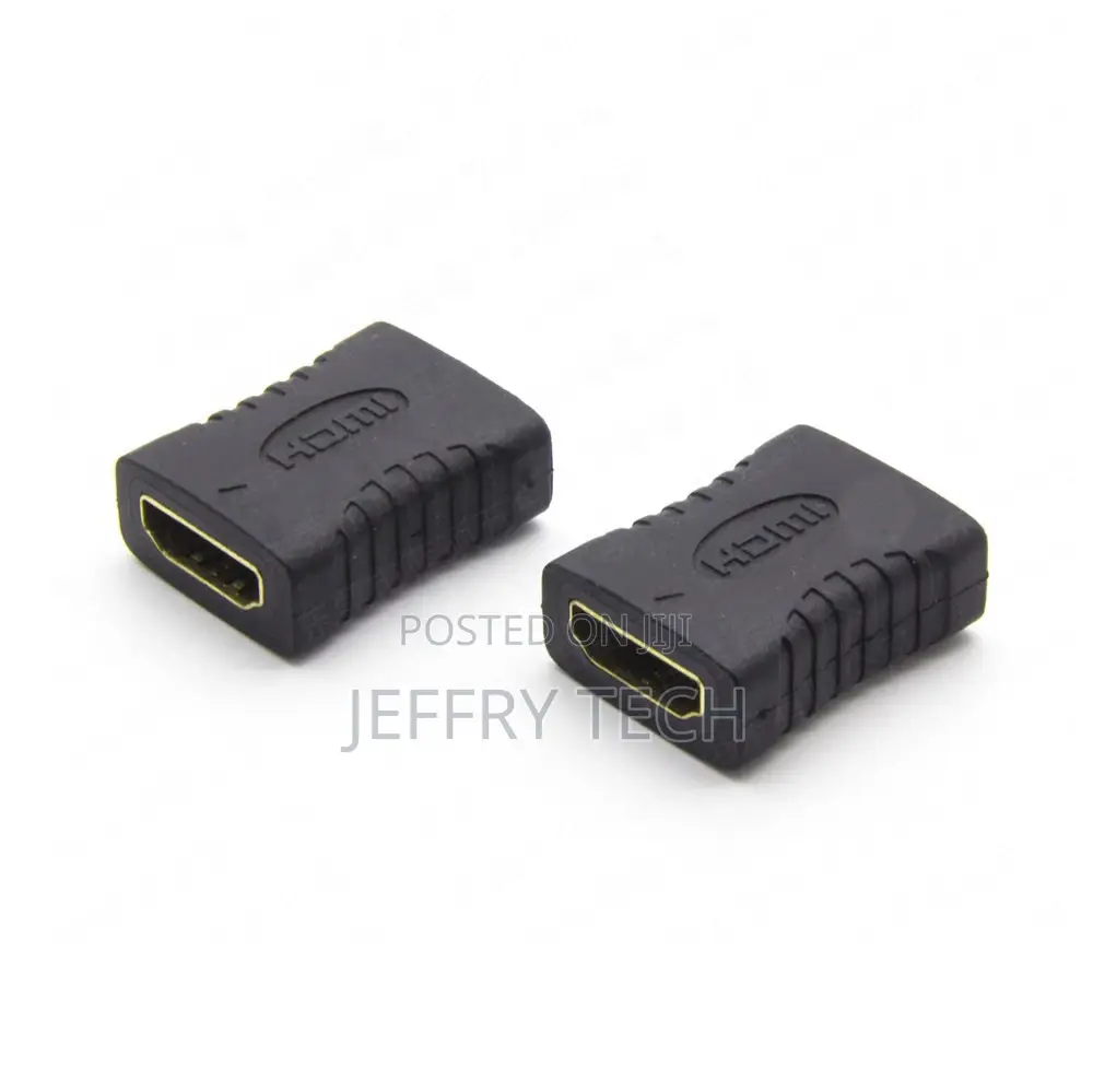 Black Color 1080P 3D Adapter HDMI Adaptor Female to HDMI Fem