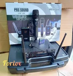 Pro Sound UHF 300 Wireless Microphone 3in1