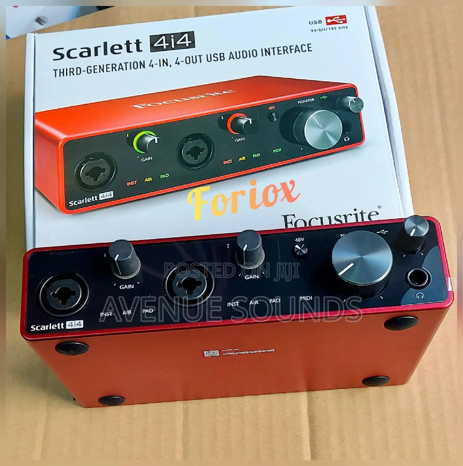 Focursrite Scarlet 4i4 Soundcard Audio Interface