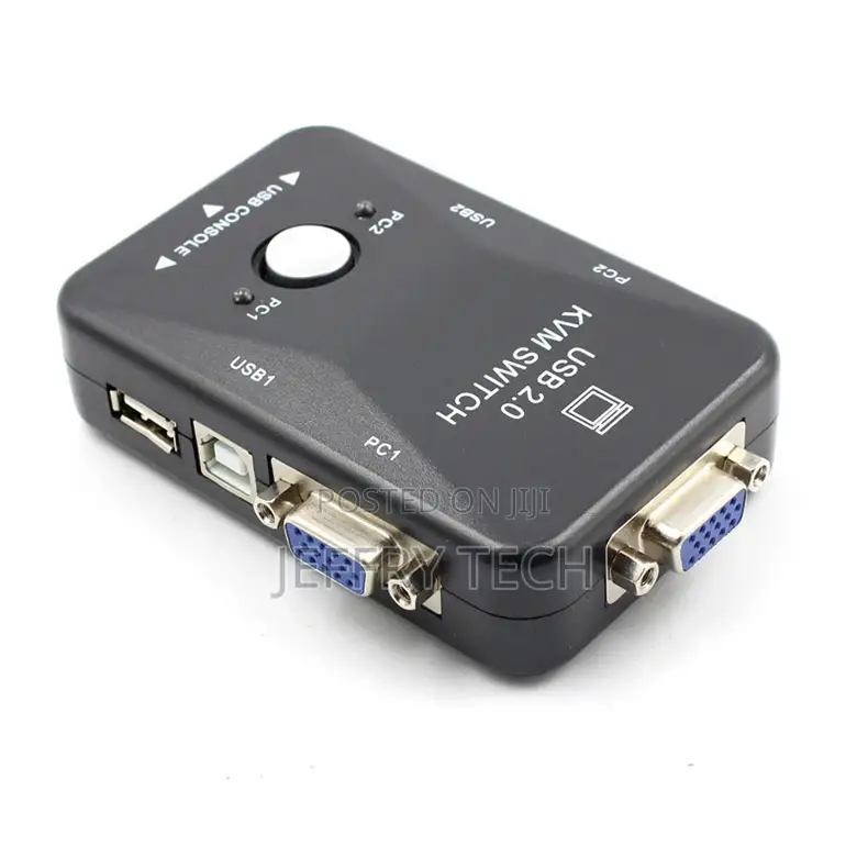 2 Port USB 2.0 KVM Switch VGA/SVGA Splitter Box VGA Manual S