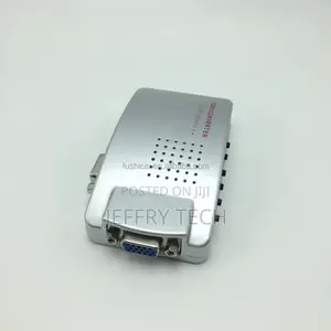 Popular VGA to AV Converter Adapter Box Input Vga Output RCA