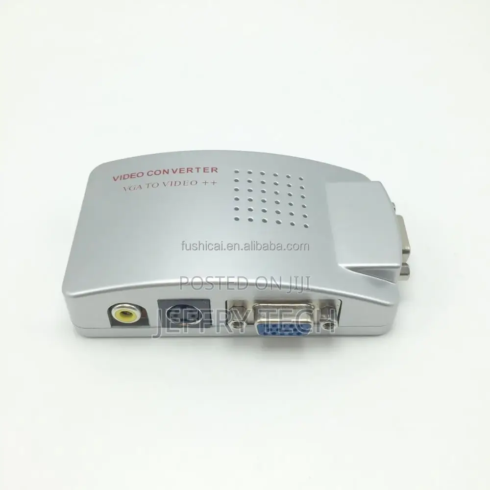 Popular VGA to AV Converter Adapter Box Input Vga Output RCA