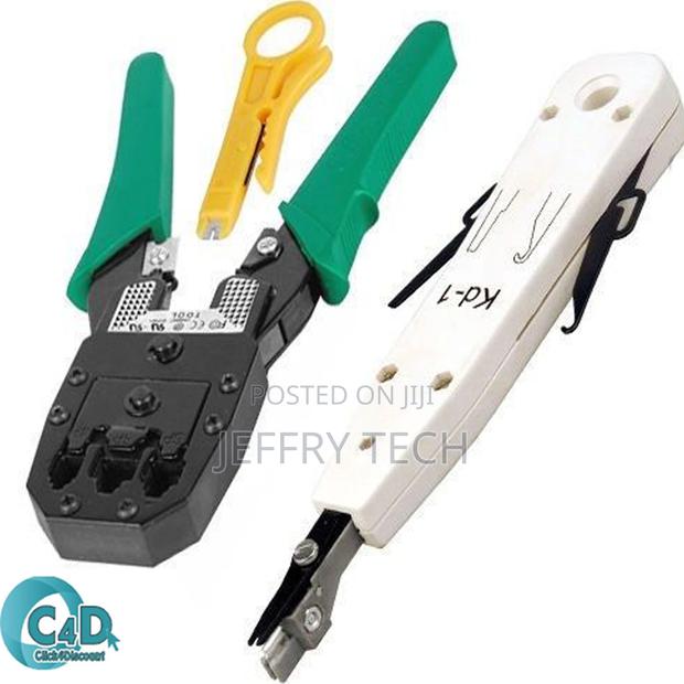 RJ45 Cat6 Network LAN Cable Crimper Stripper Punch Down Tool - thumbnail 2