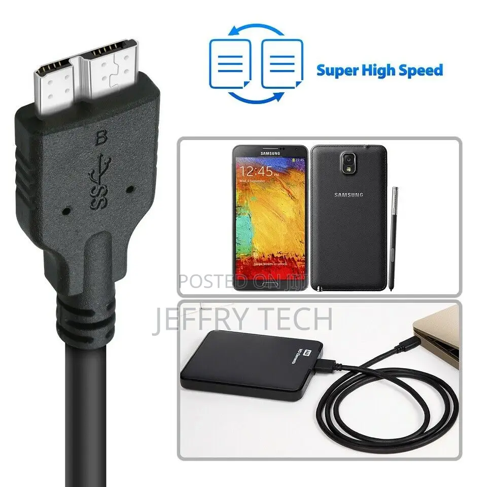 USB-C Type C USB 3.1 Male to Micro B USB 3.0 M/M External HD