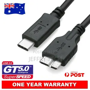 USB-C Type C USB 3.1 Male to Micro B USB 3.0 M/M External HD