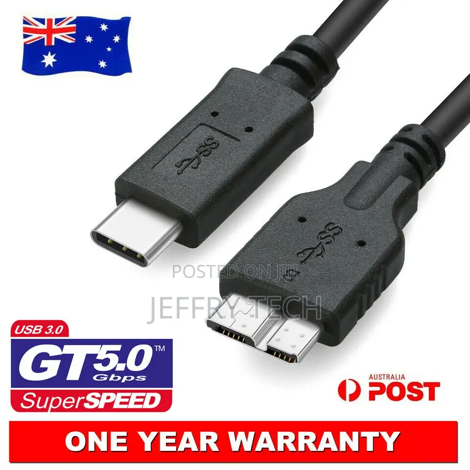 USB-C Type C USB 3.1 Male to Micro B USB 3.0 M/M External HD