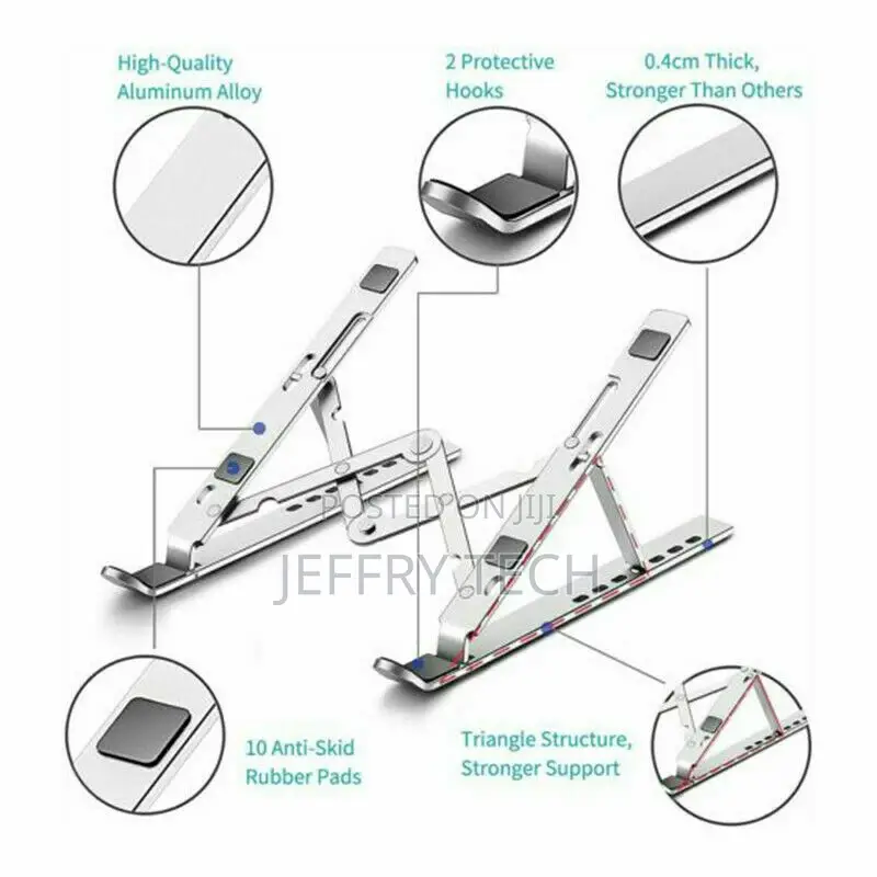 Portable Adjustable Aluminum Alloy Laptop Stand Notebook Tab