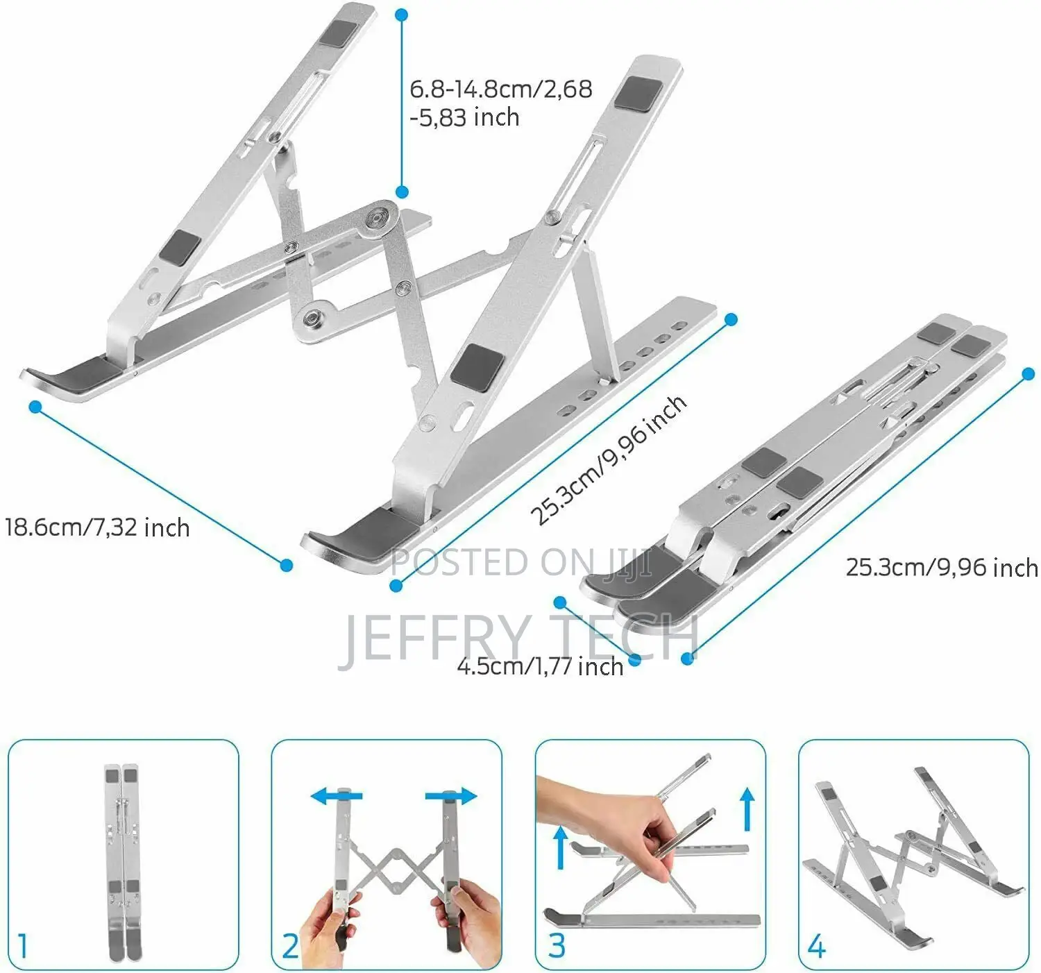 Portable Adjustable Aluminum Alloy Laptop Stand Notebook Tab