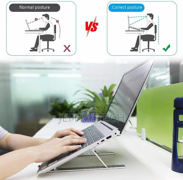 Portable Adjustable Aluminum Alloy Laptop Stand Notebook Tab - thumbnail 6