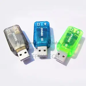 5.1USB to 3.5mm Mic Headphone Jack Stereo Headset 3D Sound C