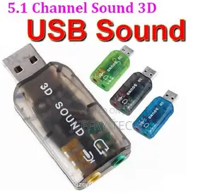 5.1USB to 3.5mm Mic Headphone Jack Stereo Headset 3D Sound C
