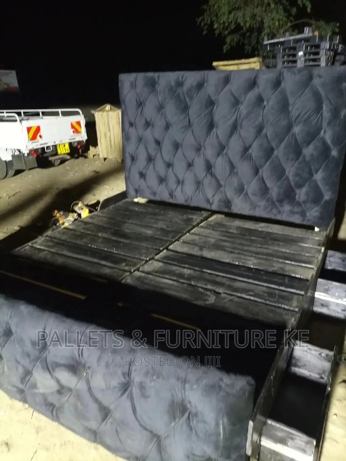 Upholstery Pallet Bed