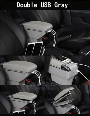 Grey Center Console Storage Box Auto Interior