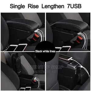 Grey Center Console Storage Box Auto Interior