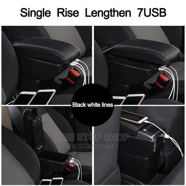 Grey Center Console Storage Box Auto Interior - thumbnail 4