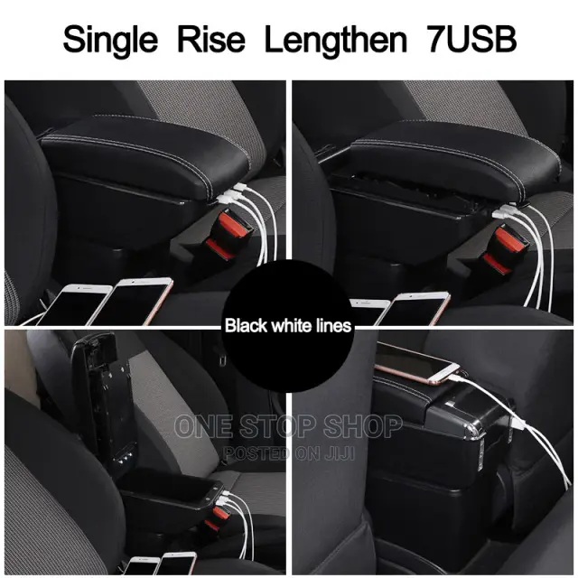 Grey Center Console Storage Box Auto Interior