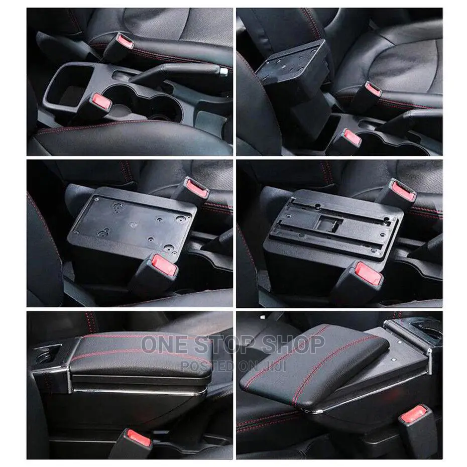 Grey Center Console Storage Box Auto Interior