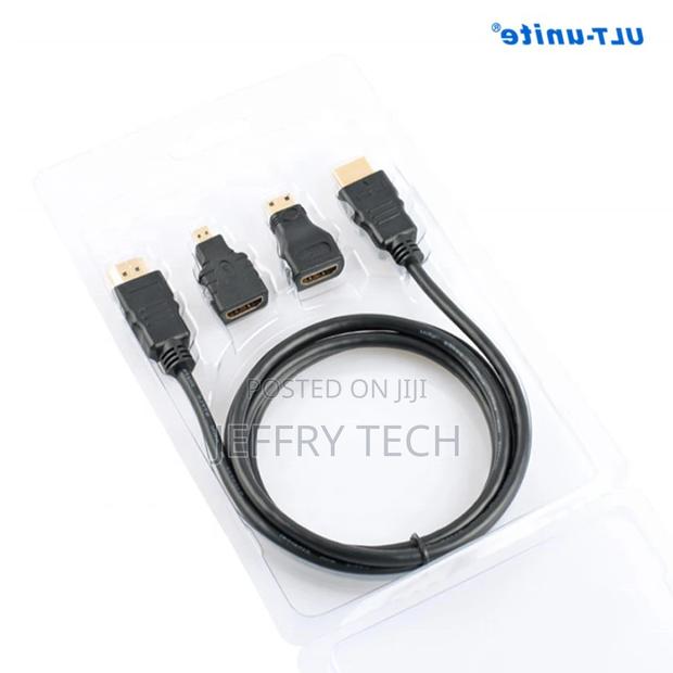 Cable HDMI 3 en 1 Mini Micro HDMI to HDMI Cable 1.5m - thumbnail 2