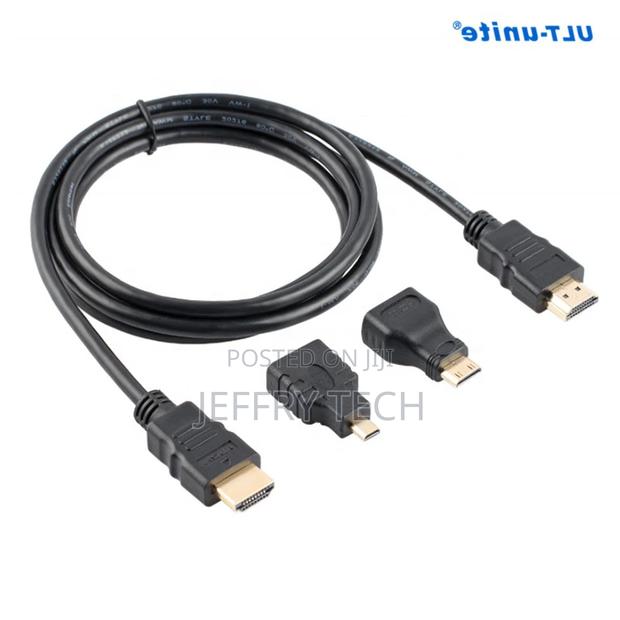 Cable HDMI 3 en 1 Mini Micro HDMI to HDMI Cable 1.5m - thumbnail 3