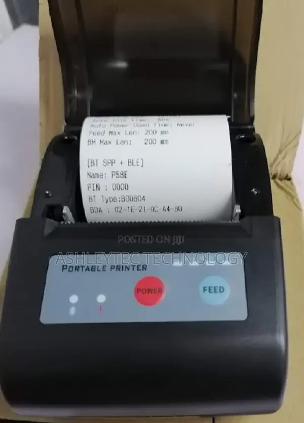 Approved P58E Bluetooth Thermal Printer(58mm Receipt)
