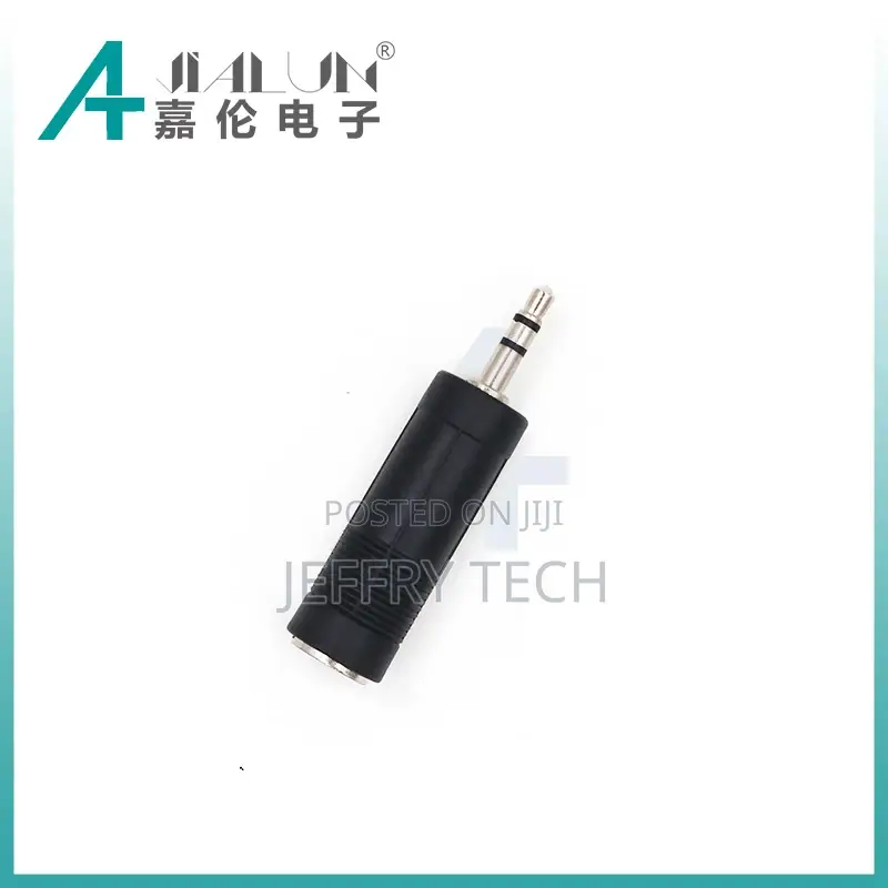 3.5mm Stereo Plug to 6.35mm Mono Jack Audio Adaptor and Con