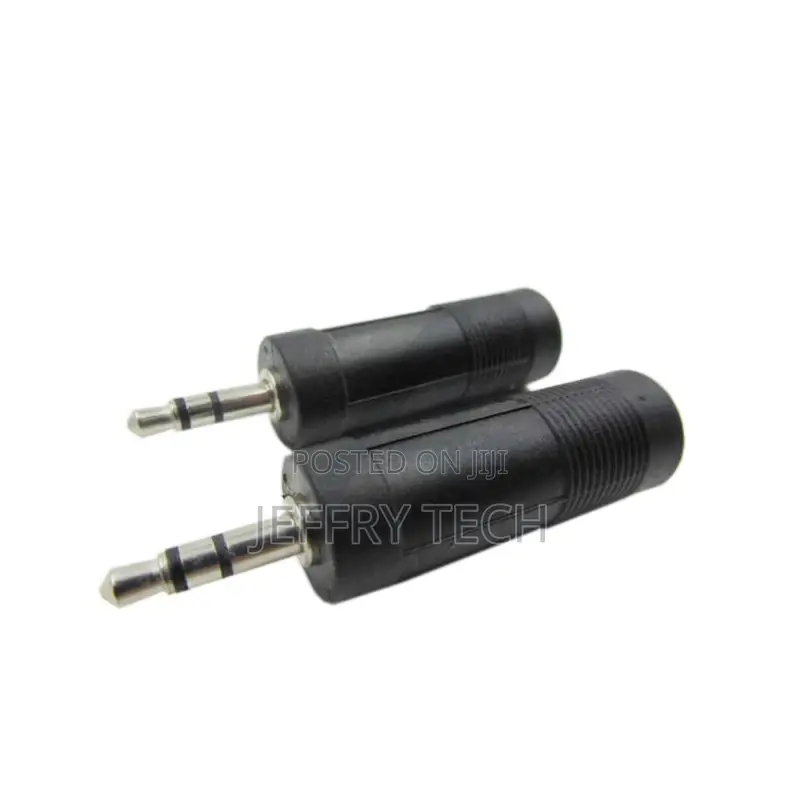 3.5mm Stereo Plug to 6.35mm Mono Jack Audio Adaptor and Con