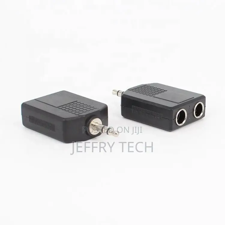 3.5mm 1/8 Inch Stereo Jack Male to Dual 6.35mm 1/4 Inch